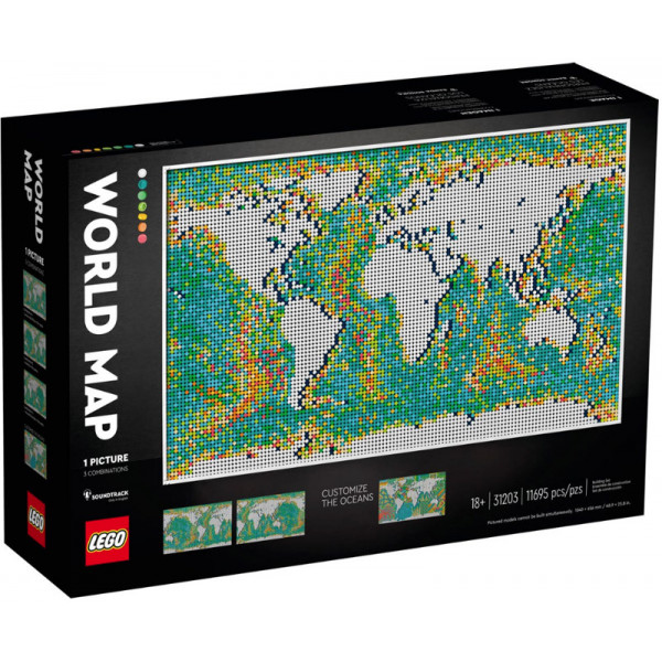 Lego Art 31203 - Mappa del mondo 