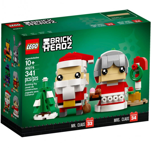Brick Headz Babbo Natale e Signora Natale