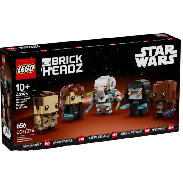 Eroi e cattivi La vendetta dei Sith BrickHeadz