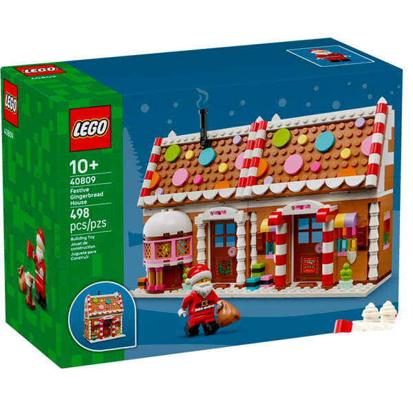 Casa di pan di zenzero festiva