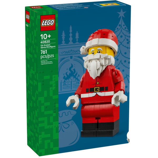 Grande minifigure di Babbo Natale