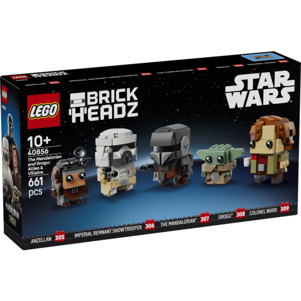 Il Mandaloriano e Grogu: Alleati e Cattivi BrickHeadz