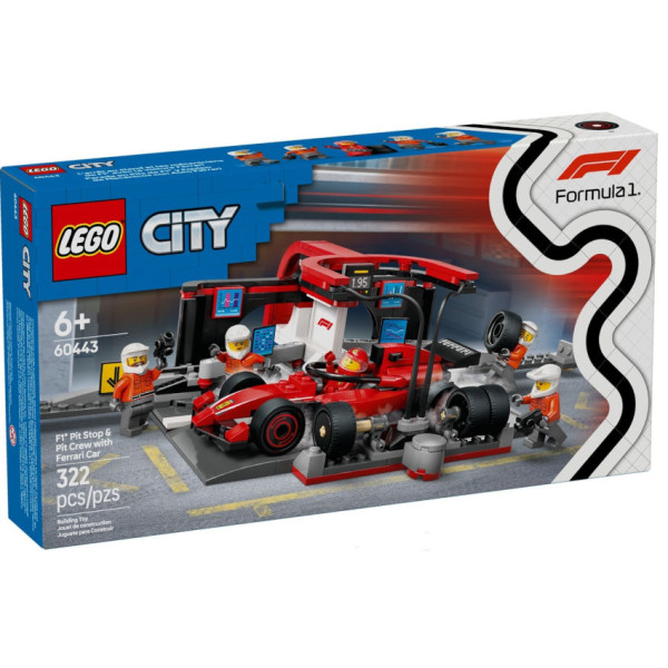 Pitstop e meccanici con monoposto Ferrari F1®