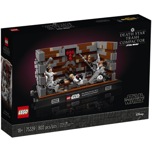 Lego Star Wars 75339 - Diorama Compattatore di rifiuti Morte Nera 