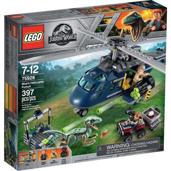 Lego Jurassic World 75928 - Inseguimento sull'elicottero di Blue 