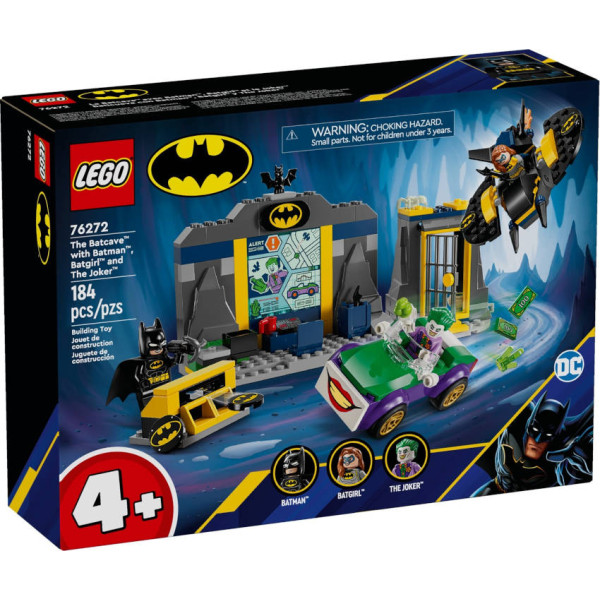 Batcaverna con Batman, Batgirl e The Joker