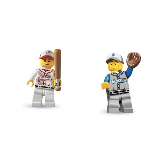Coppia Minifigures Giocatori di Baseball