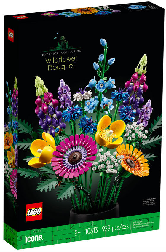 Lego Icons 10313 - Bouquet di fiori selvatici 