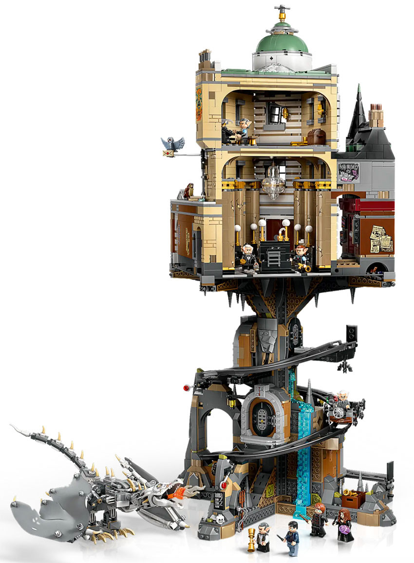 BRIKSMAX Kit di illuminazione a led per LEGO Harry Potter Banca dei Maghi Gringott – Edizione del Collezionista - Compatible with Lego 76417 Modello di blocchi predefiniti- Non includere il set Lego