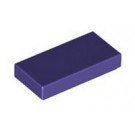 Dark Purple Tile 1 x 2 without Groove 
