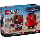 Personaggi di Captain America e Hulk Rosso BrickHeadz