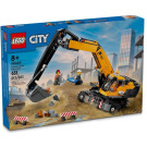 Escavatore da cantiere giallo