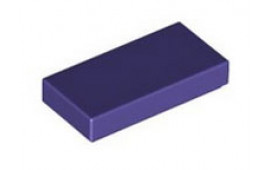 Dark Purple Tile 1 x 2 without Groove 