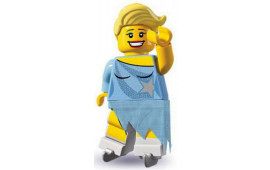 Minifigura Pattinatrice sul ghiaccio Serie 4