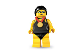 Minifig Campionessa di nuoto - Serie 7