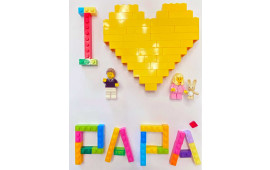 Lego I Love You Papà - Bimba