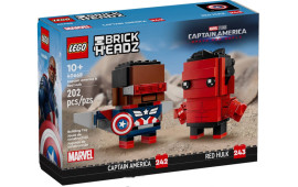 Personaggi di Captain America e Hulk Rosso BrickHeadz