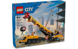 Gru da cantiere mobile gialla
