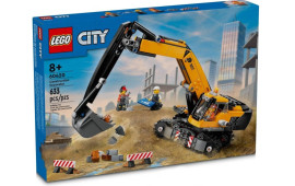 Escavatore da cantiere giallo