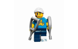 Minifig Ragazzo con stampelle Serie 15 - FUORI PRODUZIONE