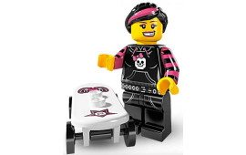 Minifig Ragazza Skateboarder