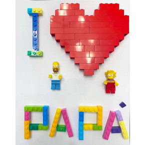 Lego I Love You Papà - Simpsons Lisa