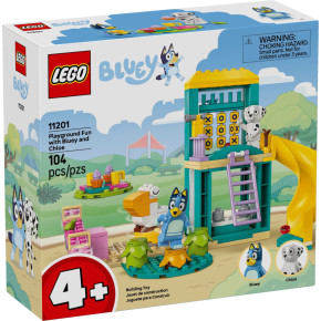 Divertimento al parco giochi di Bluey e Chloe