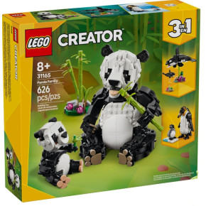 Animali selvatici: famiglia di panda