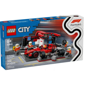 Pitstop e meccanici con monoposto Ferrari F1®