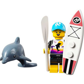 Minifigura Surfista Sup - Serie 21